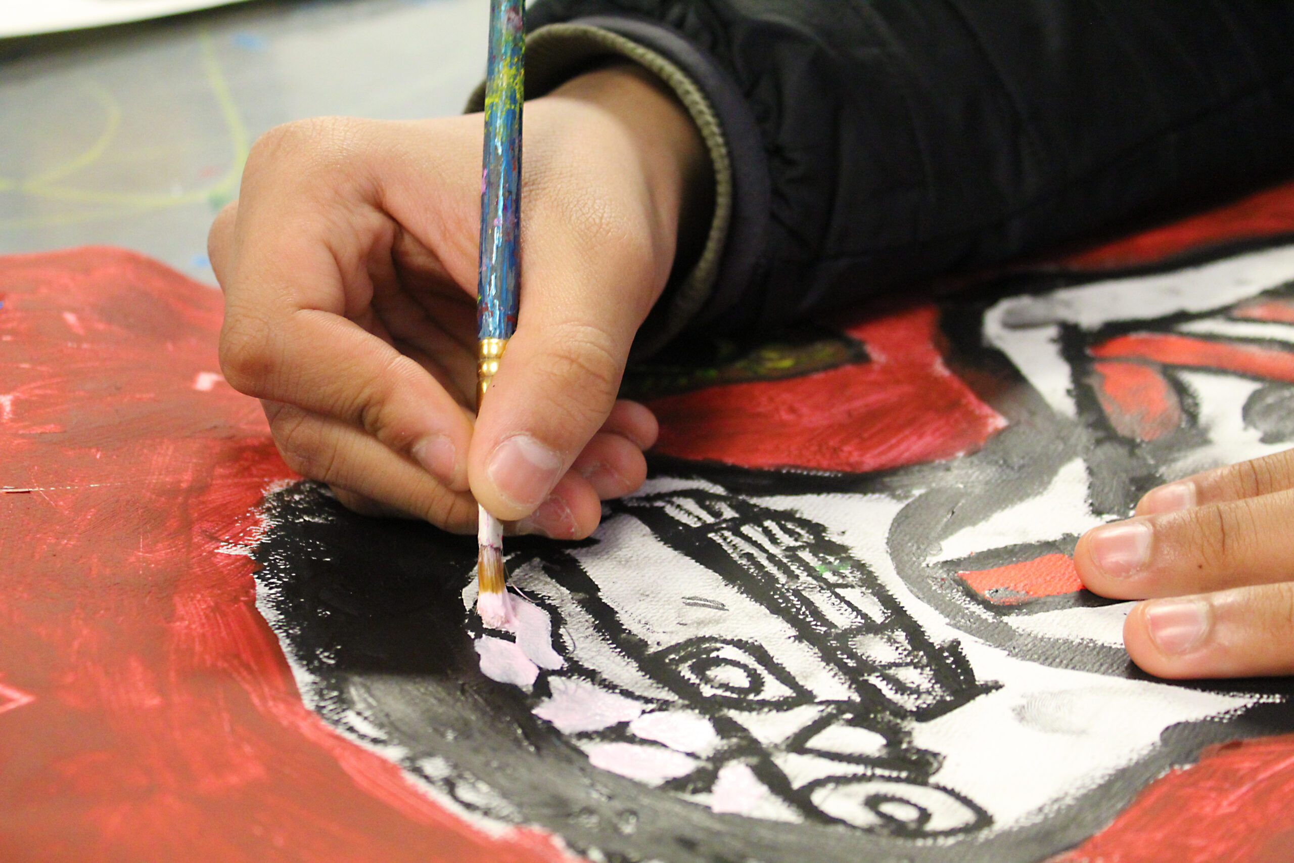Teen painting